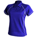 Bleu roi-Blanc - Front - Finden & Hales - Polo sport - Femme