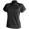 Noir-Blanc - Front - Finden & Hales - Polo sport - Femme