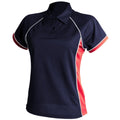 Bleu marine-Rouge-Blanc - Front - Finden & Hales - Polo sport - Femme