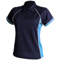 Bleu marine-Bleu ciel-Blanc - Front - Finden & Hales - Polo sport - Femme