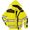 Jaune-Noir - Front - Portwest - Veste bomber haute visibilité - Homme