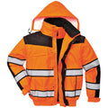 Orange-Noir - Front - Portwest - Veste bomber haute visibilité - Homme