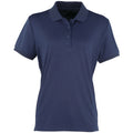 Bleu marine - Front - Premier Coolchecker - Polo à manches courtes - Femme