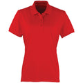 Rouge - Front - Premier Coolchecker - Polo à manches courtes - Femme