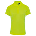 Jaune néon - Front - Premier Coolchecker - Polo à manches courtes - Femme