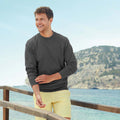 Gris sombre - Back - Fruit Of The Loom - Sweatshirt uni - Homme