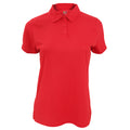 Rouge - Front - Fruit Of The Loom - Polo sport - Femme