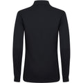 Noir - Back - Henbury - Polo à manches longues - Hommes