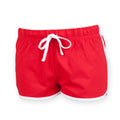 Rouge - Front - Skinni Minni - Short de sport rétro - Unisexe