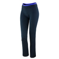 Noir-Lavande - Front - Spiro Fitness - Pantalon de sport - Femme