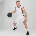 Blanc-Noir - Pack Shot - Spiro - Short de basketball - Hommes