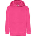 Fuchsia - Front - Fruit Of The Loom - Sweat à capuche - Enfant unisexe