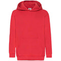 Rouge - Front - Fruit Of The Loom - Sweat à capuche - Enfant unisexe