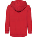 Rouge - Back - Fruit Of The Loom - Sweat à capuche - Enfant unisexe