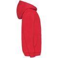 Rouge - Side - Fruit Of The Loom - Sweat à capuche - Enfant unisexe