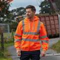 Orange - Back - Yoko Hi Visibility - Veste réfléchissante à capuche - Homme