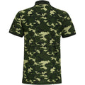 Vert camouflage - Back - Asquith & Fox - Polo à motif camouflage - Homme