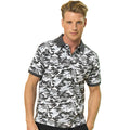 Gris camouflage - Lifestyle - Asquith & Fox - Polo à motif camouflage - Homme