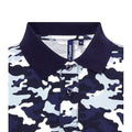 Bleu camouflage - Side - Asquith & Fox - Polo à motif camouflage - Homme