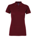 Bordeaux - Front - Asquith & Fox - Polo manches courtes - Femme