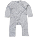 Gris chiné - Front - Babybugz - Body à manches longues - Bébé unisexe