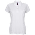 Blanc - Front - Henbury - Polo uni - Femme