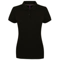 Noir - Front - Henbury - Polo uni - Femme