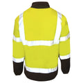 Jaune - Back - Result Core - Veste de sécurité en micro polaire - Homme