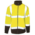 Jaune - Front - Result Core - Veste de sécurité en micro polaire - Homme