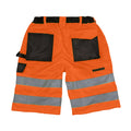 Orange - Back - Result Core - Short cargo de sécurité réfléchissant - Homme