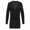 Noir - Front - Premier - Cardigan col V - Femme