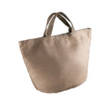 Naturel-Cappuccino - Front - Kimood - Sac en jute - Femme