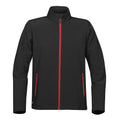 Noir - rouge - Front - Stormtech - Blouson en Softshell ORBITER - Homme