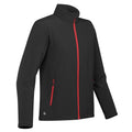 Noir - rouge - Back - Stormtech - Blouson en Softshell ORBITER - Homme