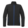 Noir - bleu - Front - Stormtech - Blouson en Softshell ORBITER - Homme