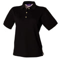 Noir - Front - Henbury - Polo classique à rétention de forme - Femme