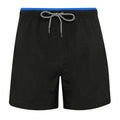 Noir - bleu roi - Front - Asquith & Fox - Short de bain - Homme