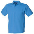 Bleu moyen - Front - Henbury - Polo à manches courtes - Homme