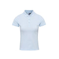 Bleu clair - Front - Premier - Polo COOLCHECKER PLUS - Femme