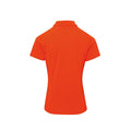 Orange - Back - Premier - Polo COOLCHECKER PLUS - Femme