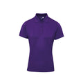 Violet - Front - Premier - Polo COOLCHECKER PLUS - Femme