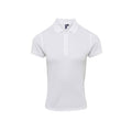 Blanc - Front - Premier - Polo COOLCHECKER PLUS - Femme