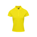 Jaune - Front - Premier - Polo COOLCHECKER PLUS - Femme