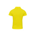 Jaune - Back - Premier - Polo COOLCHECKER PLUS - Femme