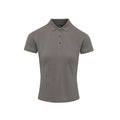 Gris foncé - Front - Premier - Polo COOLCHECKER PLUS - Femme