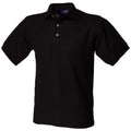 Noir - Front - Henbury - Polo à manches courtes - Homme