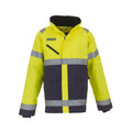 Jaune - bleu marine - Front - Yoko - Veste FONTAINE - Adulte