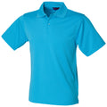 Turquoise - Front - Henbury - Polo à manches courtes - Homme