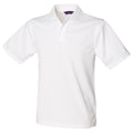 Blanc - Front - Henbury - Polo à manches courtes - Homme