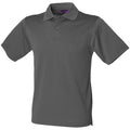 Gris foncé - Front - Henbury - Polo à manches courtes - Homme